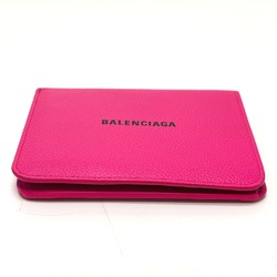 Balenciaga logo Medium wallet Folded wallet pink Black