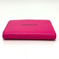 Balenciaga logo Medium wallet Folded wallet pink Black