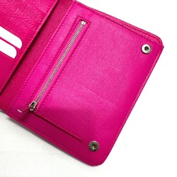 Balenciaga logo Medium wallet Folded wallet pink Black