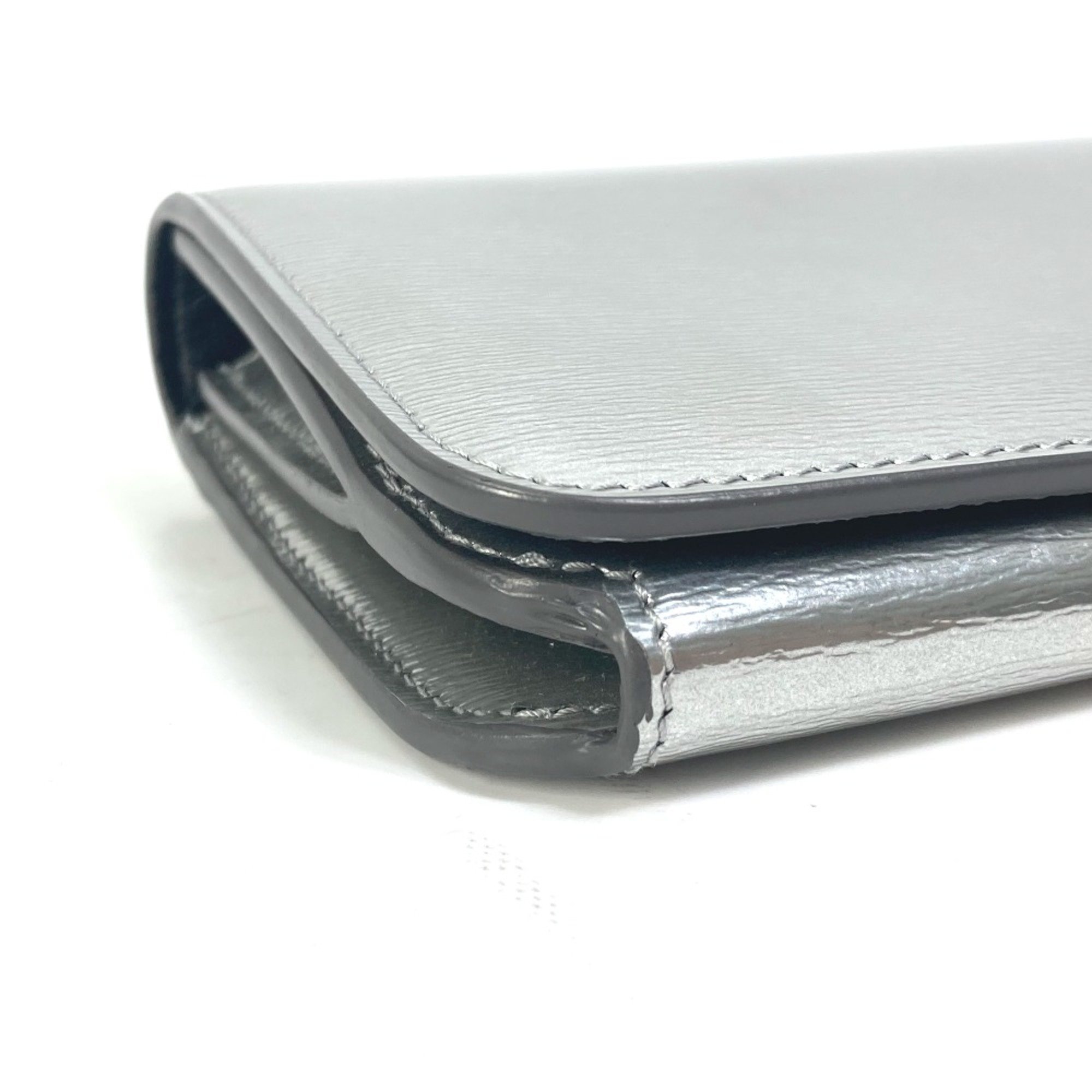 Balenciaga 601479 Long wallet Two fold Long Wallet Silver