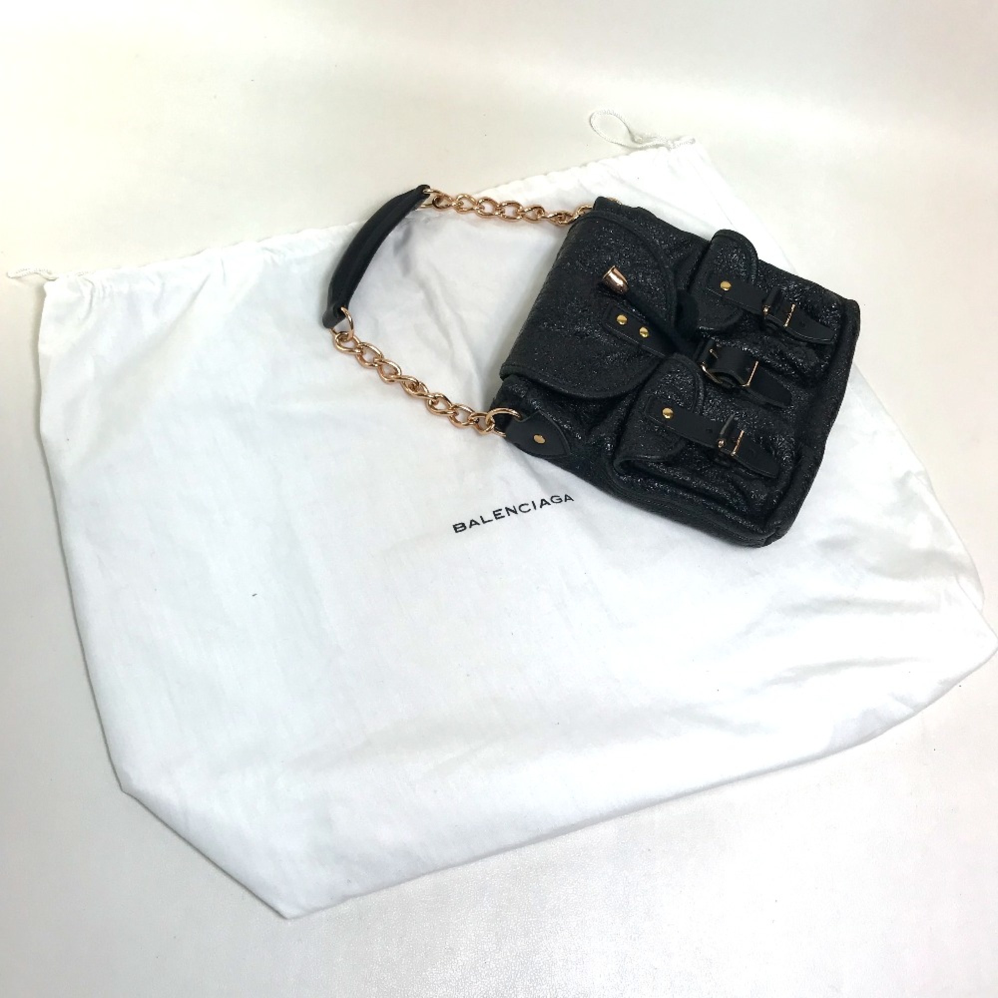 Balenciaga 128520 One handle bag mini bag Hand Bag Black