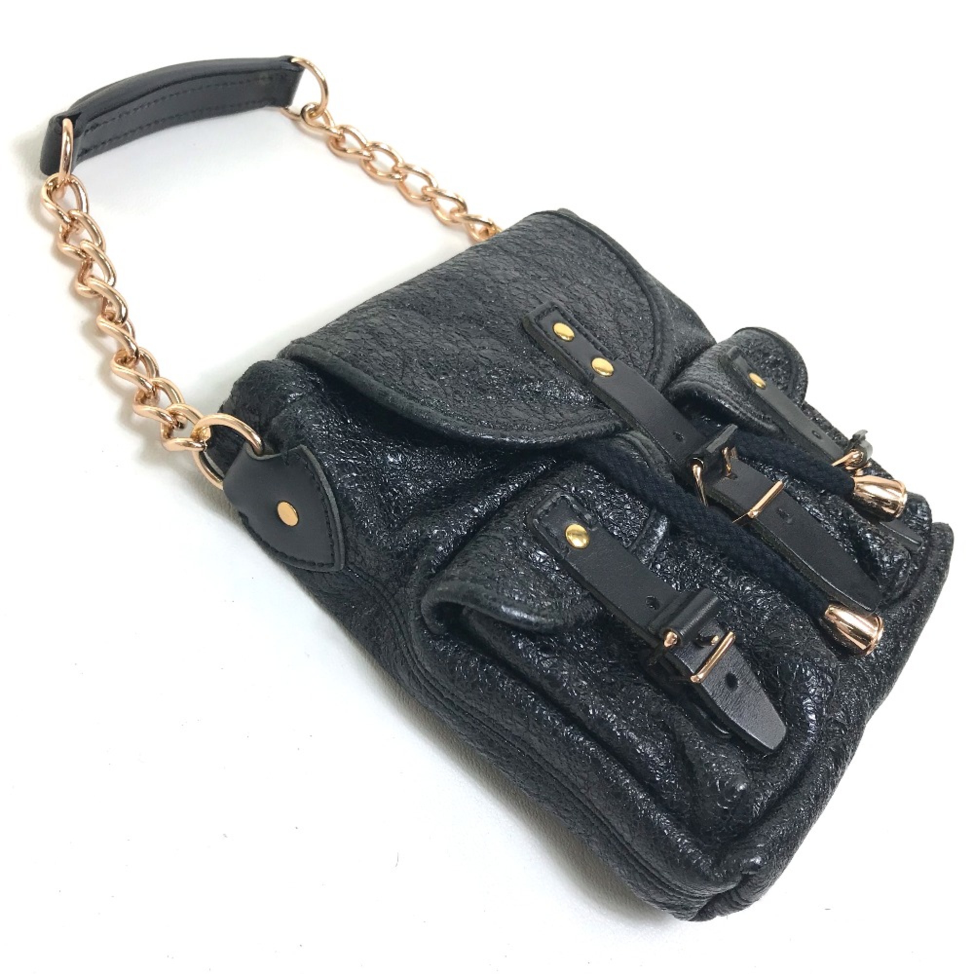 Balenciaga 128520 One handle bag mini bag Hand Bag Black