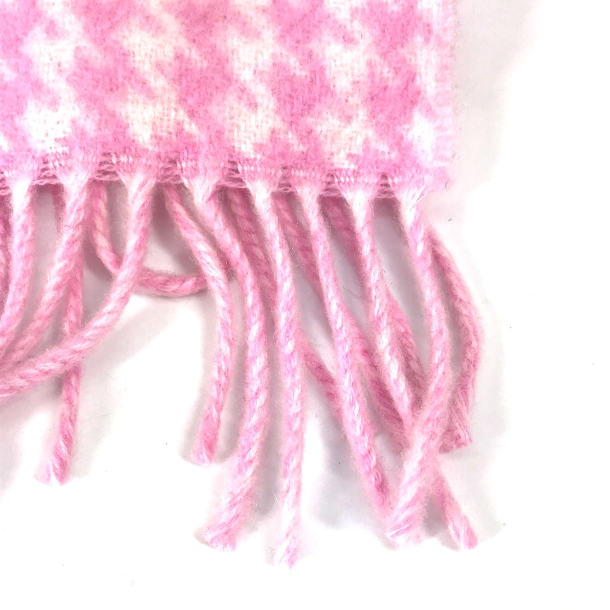 Balenciaga fringe Scarf pink White