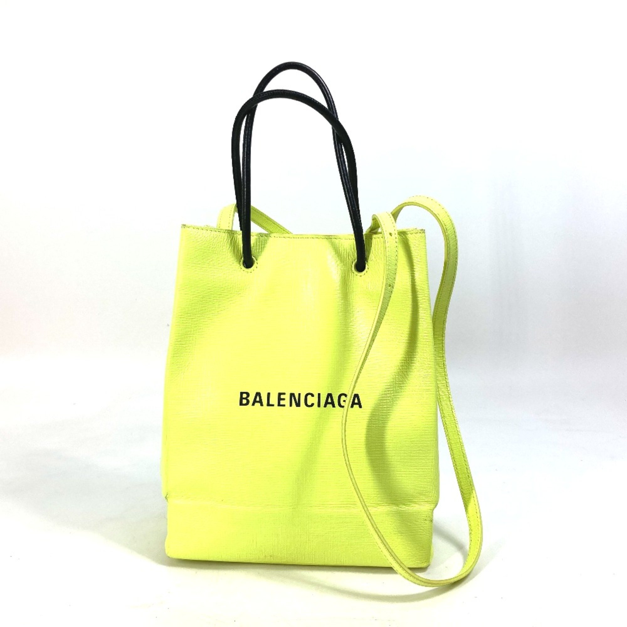 Balenciaga 568817 Shoulder Bag Crossbody 2WAY Tote Bag yellow Black