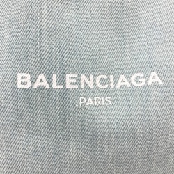 Balenciaga 339933 Logo print Bag Hand Bag Tote Bag Light blue