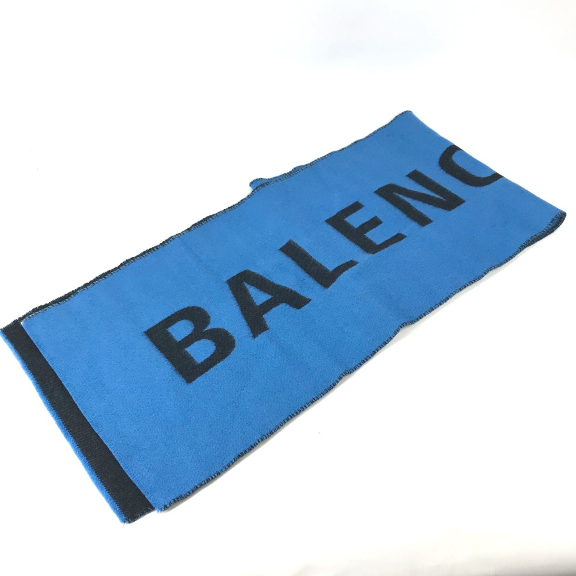 Balenciaga Bicolor Scarf blue Black