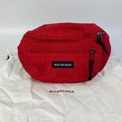 Balenciaga 482389 Shoulder Bag bag cloth body bag Red Black