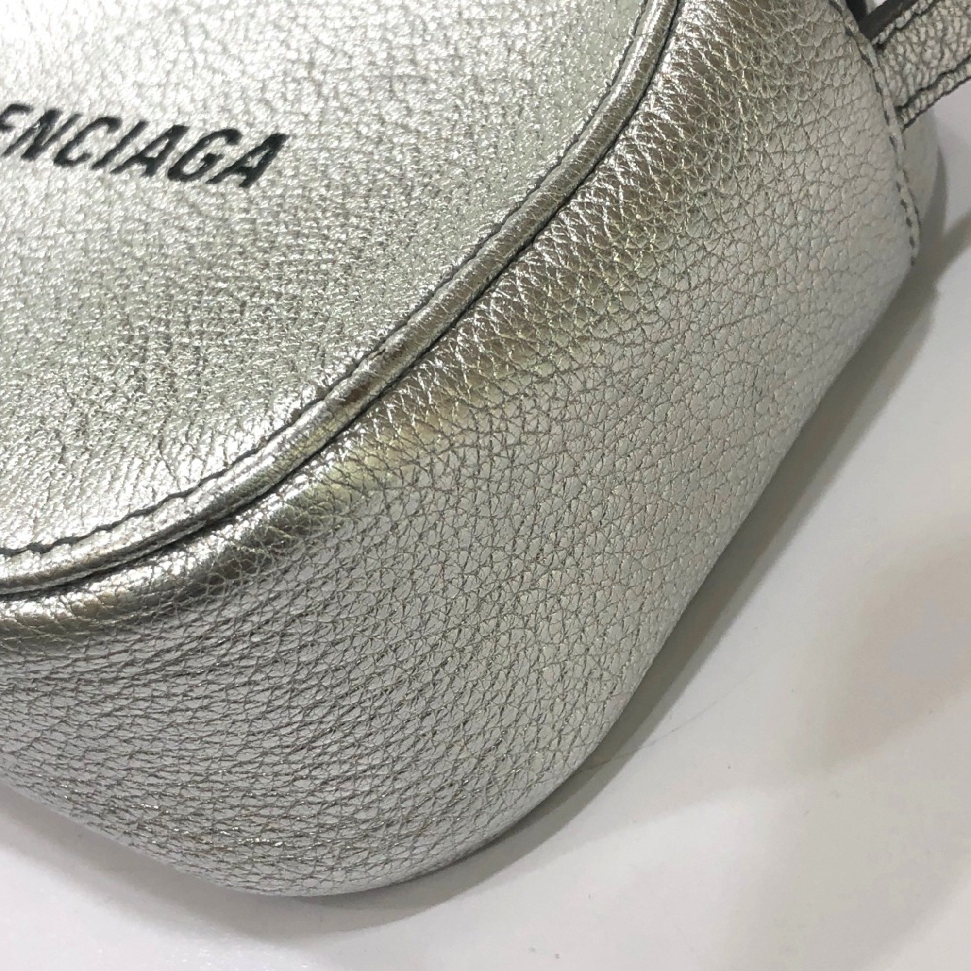 Balenciaga 552372 logo Bag XS size Shoulder Bag Silver