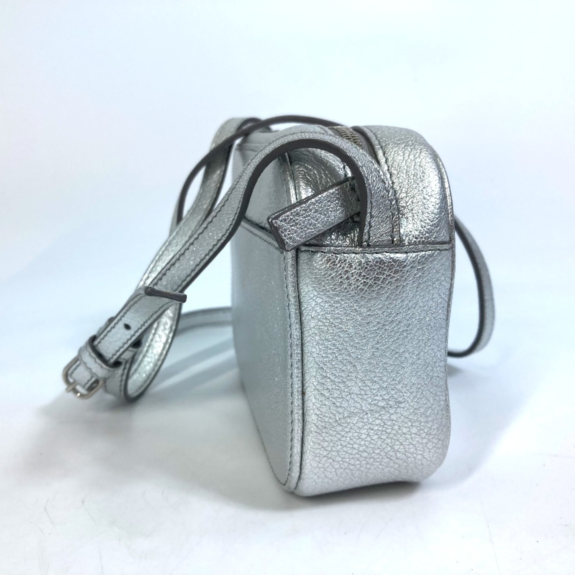 Balenciaga 552372 logo Bag XS size Shoulder Bag Silver