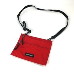 Balenciaga 618379 Crossbody Pochette bag Shoulder Bag Red Black