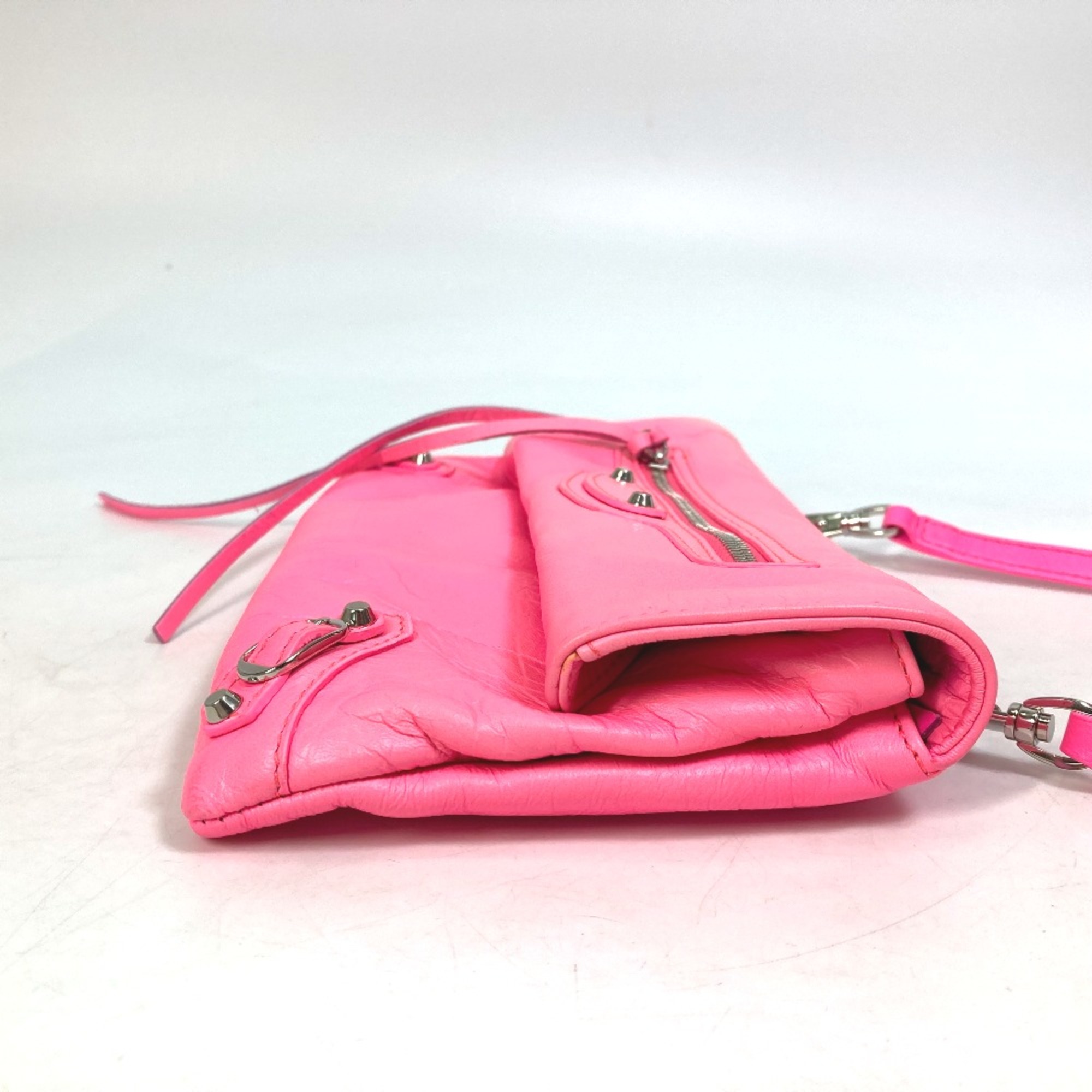 Balenciaga 431650 Pochette Bag 2WAY Shoulder Bag Crossbody Clutch bag pink