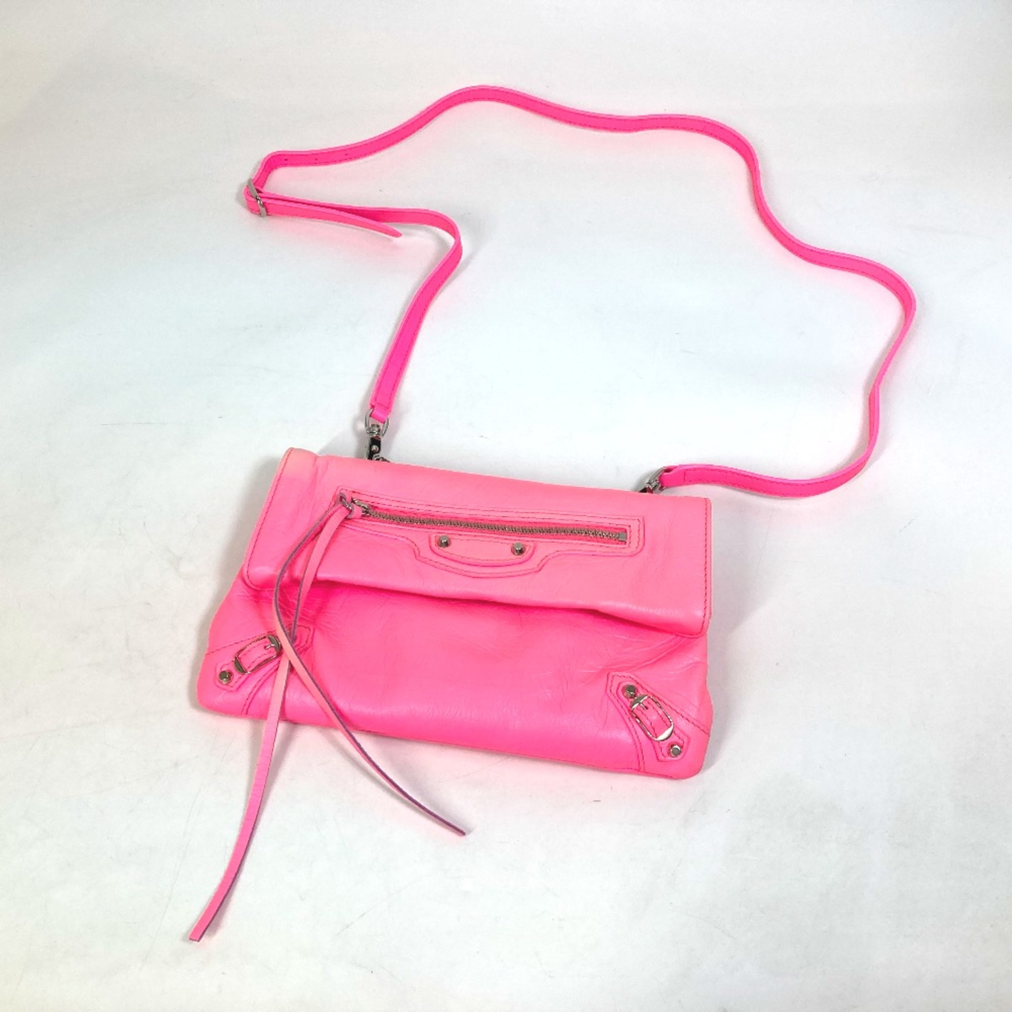 Balenciaga 431650 Pochette Bag 2WAY Shoulder Bag Crossbody Clutch bag pink