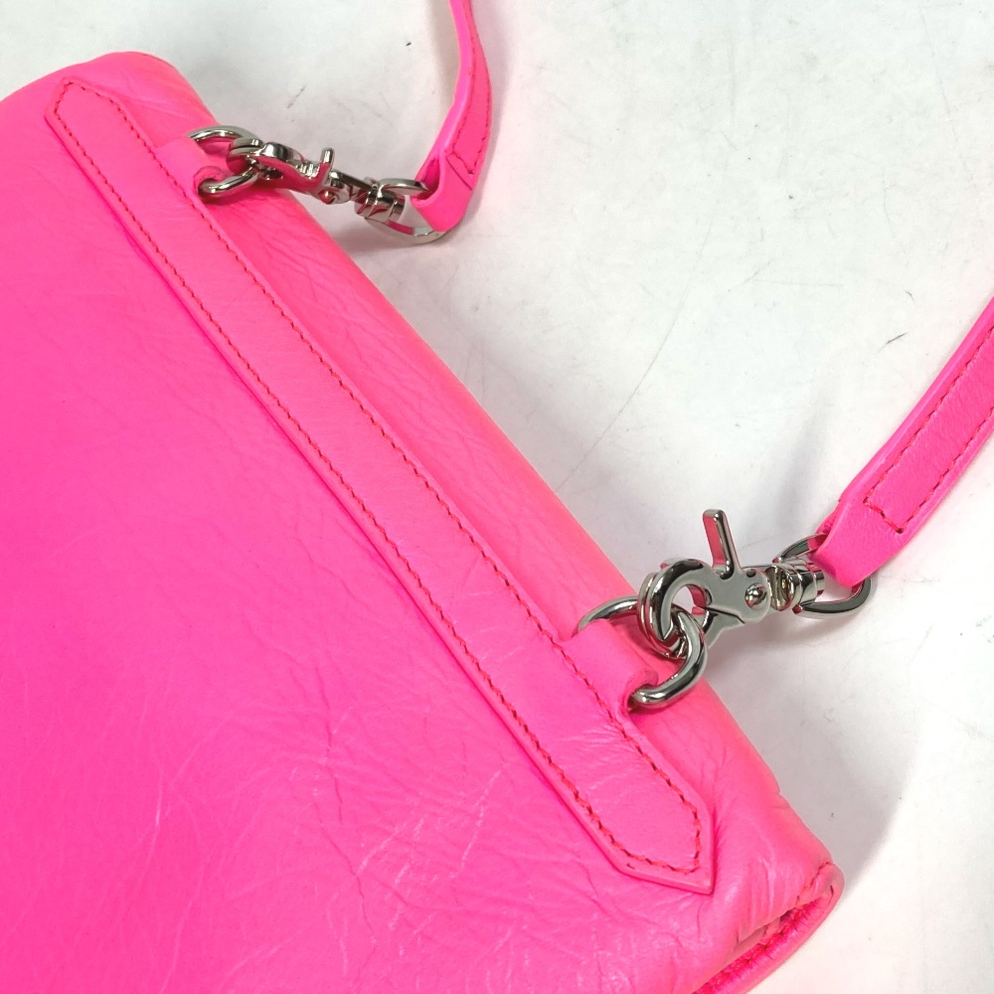 Balenciaga 431650 Pochette Bag 2WAY Shoulder Bag Crossbody Clutch bag pink