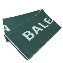 Balenciaga logo Scarf Green White