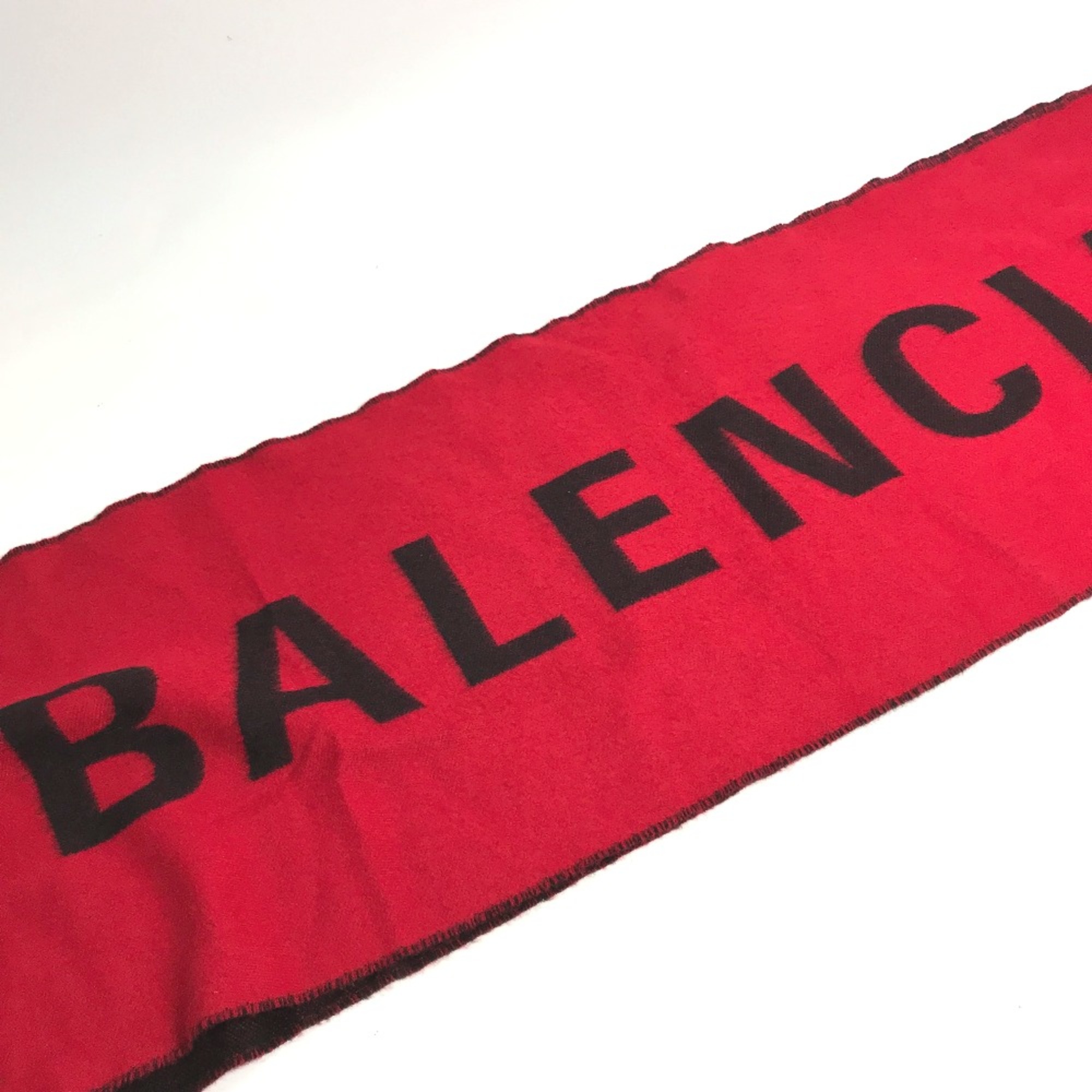 Balenciaga Scarf Red Black