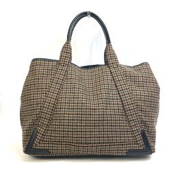 Balenciaga 339936 Houndstooth Bag with large pouch Shoulder bag Shoulder Bag Brown