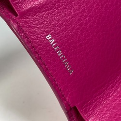 Balenciaga 391446 logo Compact wallet Trifold wallet pink White