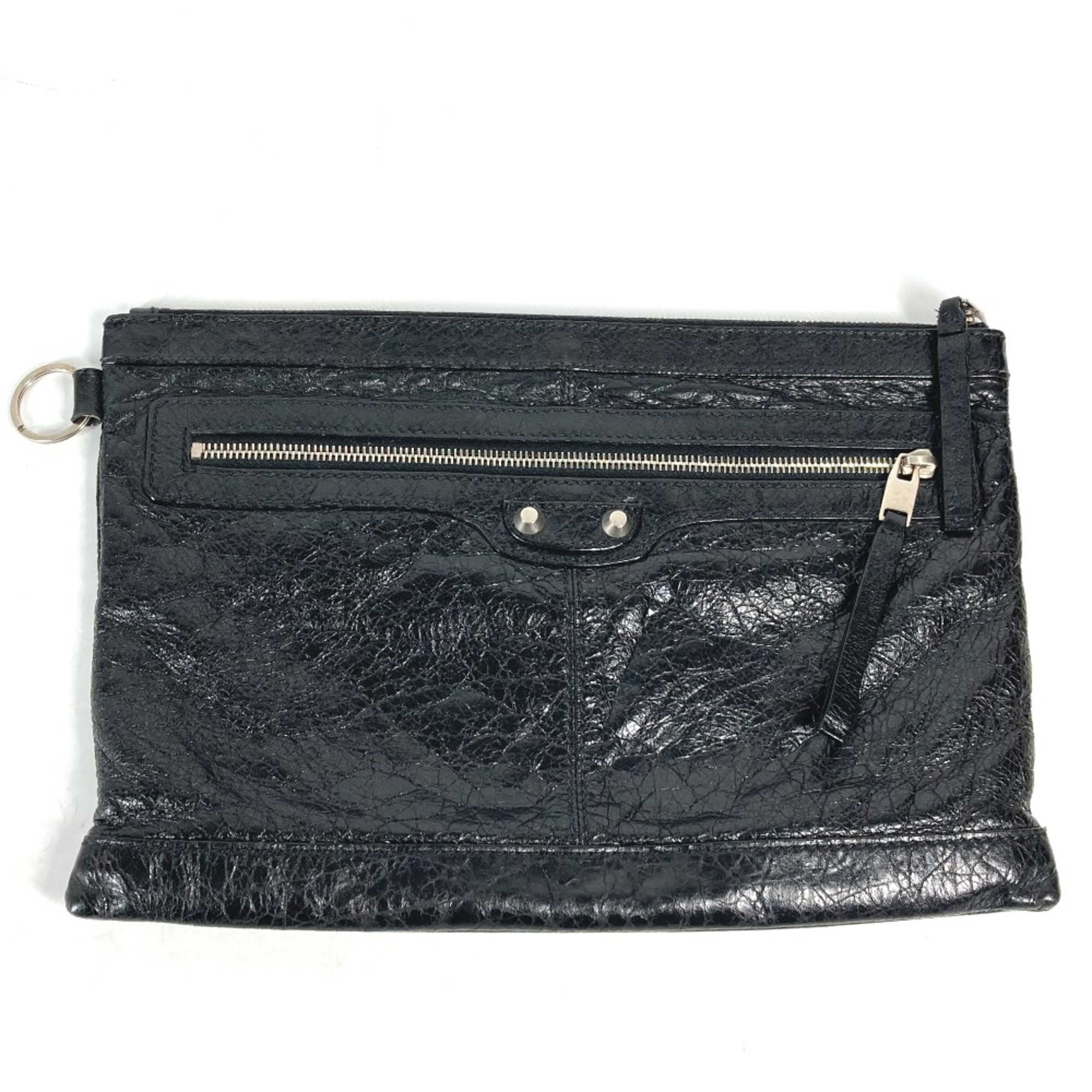 Balenciaga 273022 With ring pouch bag Clutch bag Black