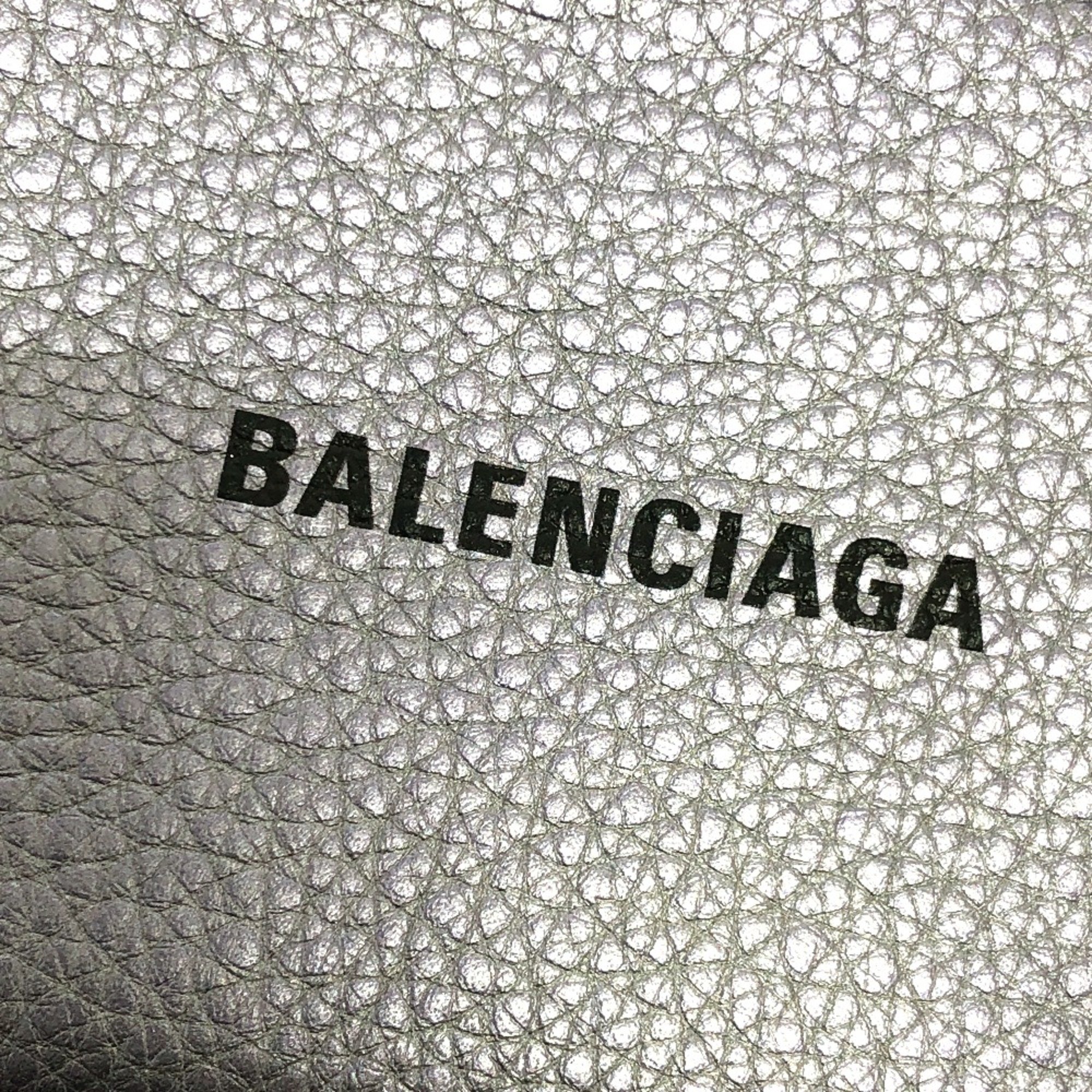 Balenciaga 637130 logo Card Case Wallet Case Coin Compartment coin purse purple