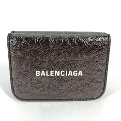 Balenciaga 593813 Compact wallet Trifold wallet Gunmetal Based