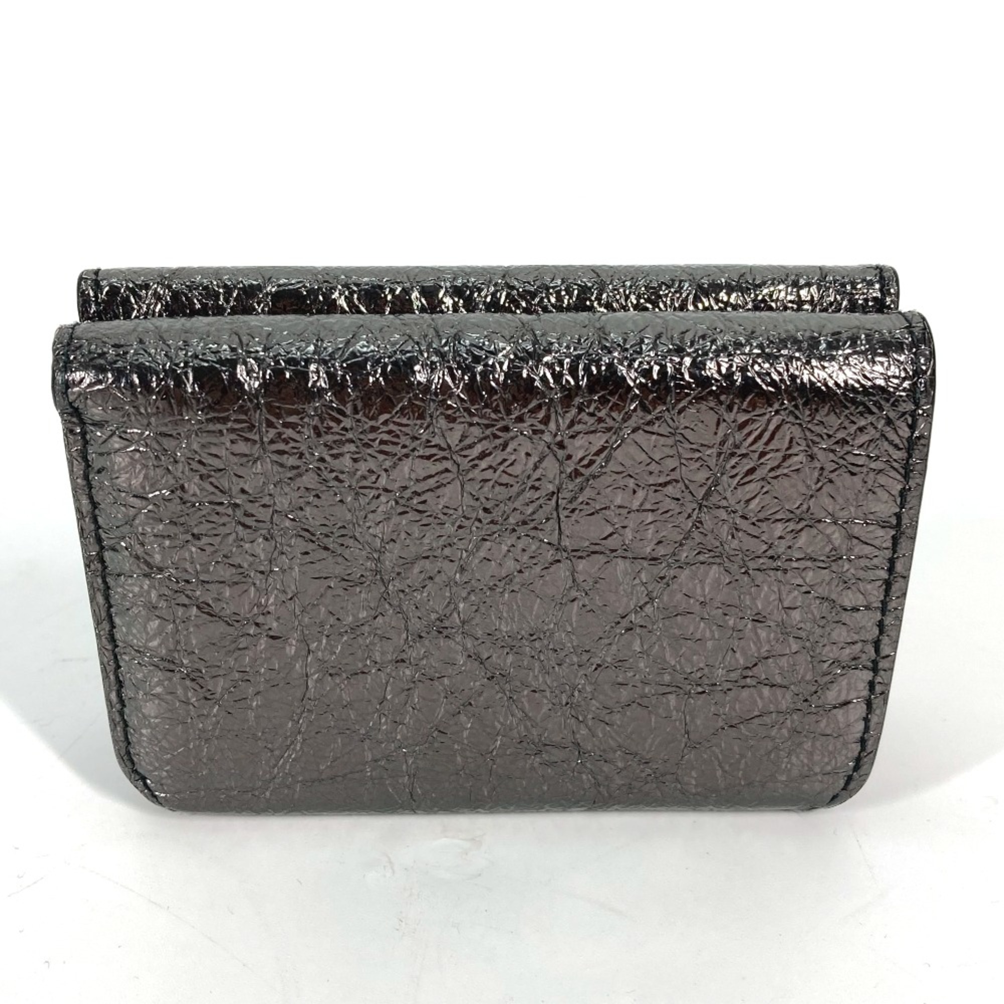 Balenciaga 593813 Compact wallet Trifold wallet Gunmetal Based