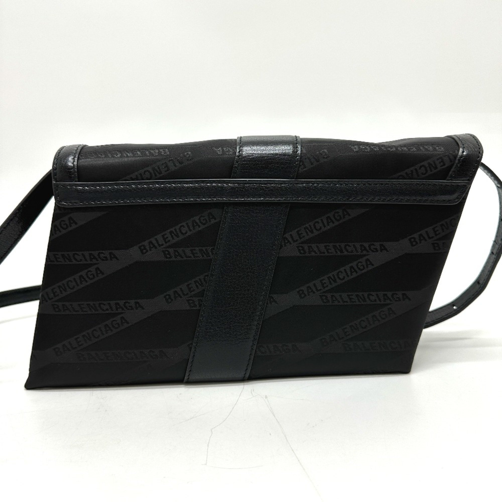 Balenciaga 580161 logo 2WAY bag Shoulder Bag Black