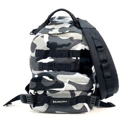 Balenciaga 6440312 Camouflage camouflage Backpack Shoulder Bag 2WAY Backpack Gray x Black