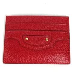 Balenciaga 640109 Business Card Holder Pass Case Card Case Red