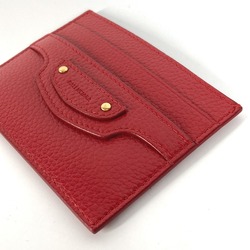 Balenciaga 640109 Business Card Holder Pass Case Card Case Red