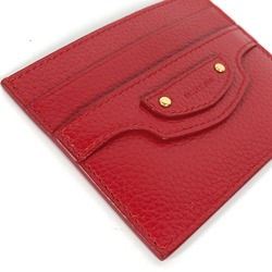 Balenciaga 640109 Business Card Holder Pass Case Card Case Red