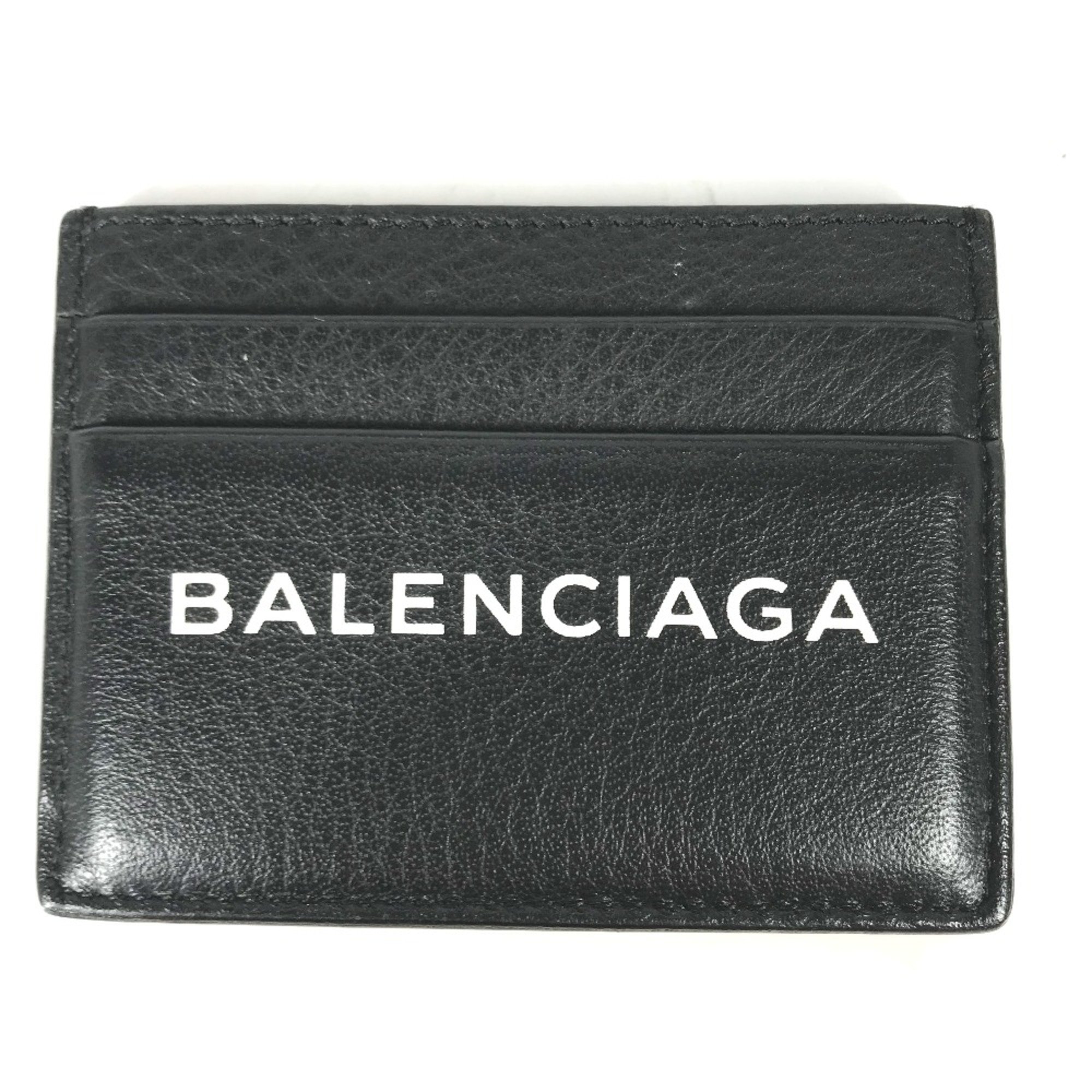 Balenciaga 490620 Business Card Holder Pass Case Bicolor Card Case Black White