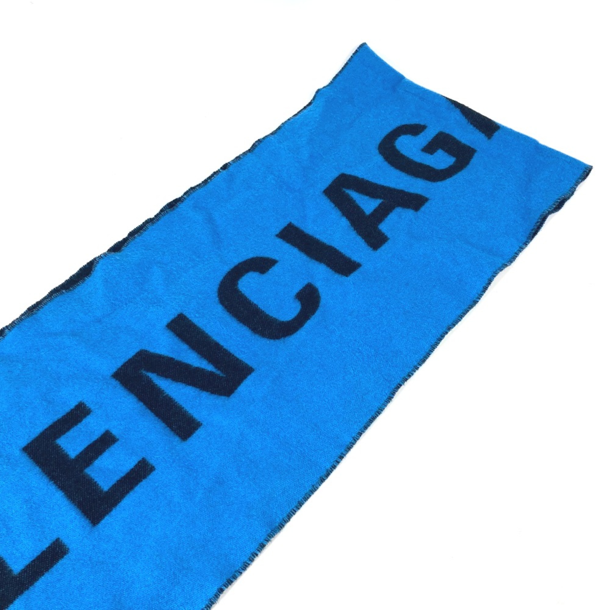 Balenciaga Bicolor Scarf blue Black