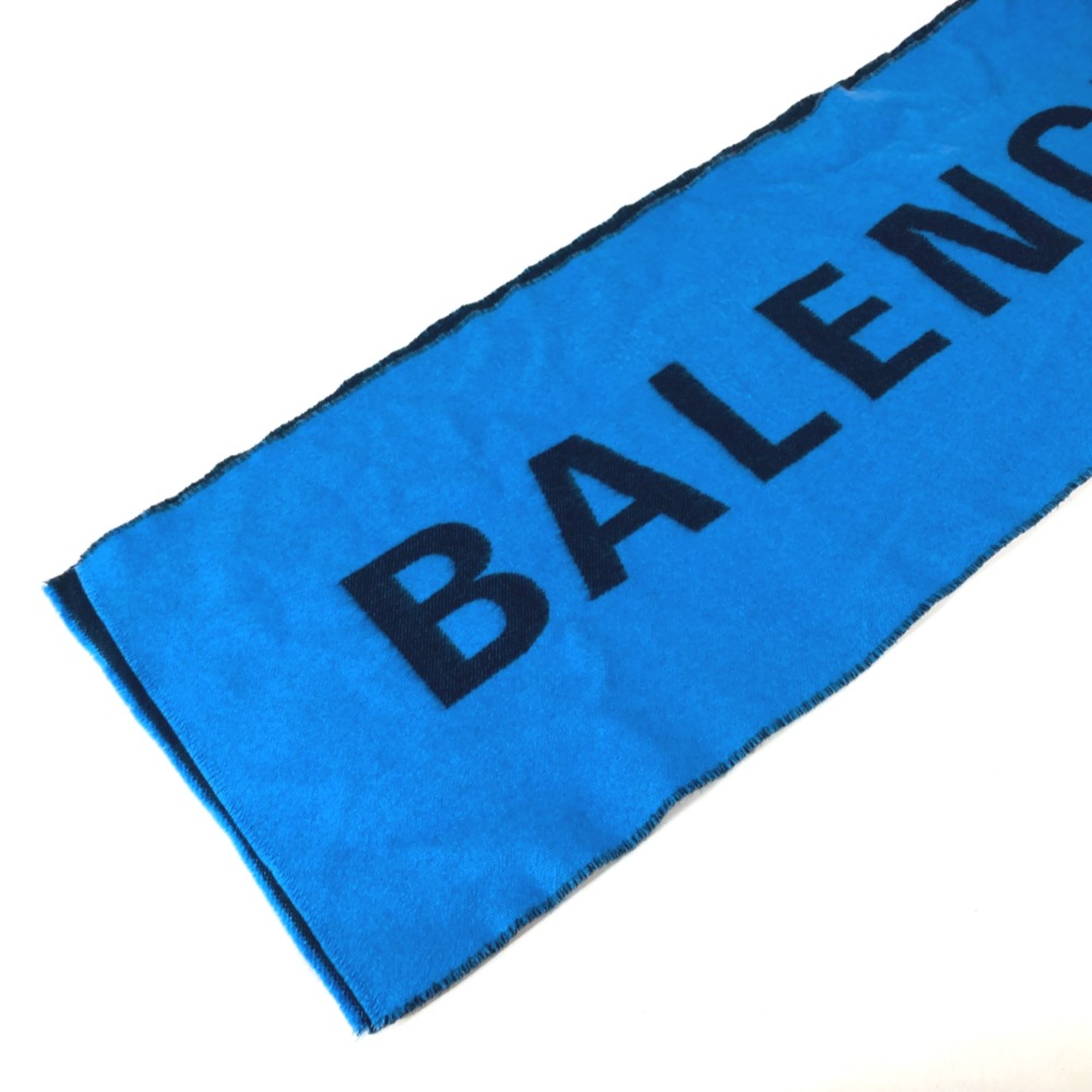 Balenciaga Bicolor Scarf blue Black