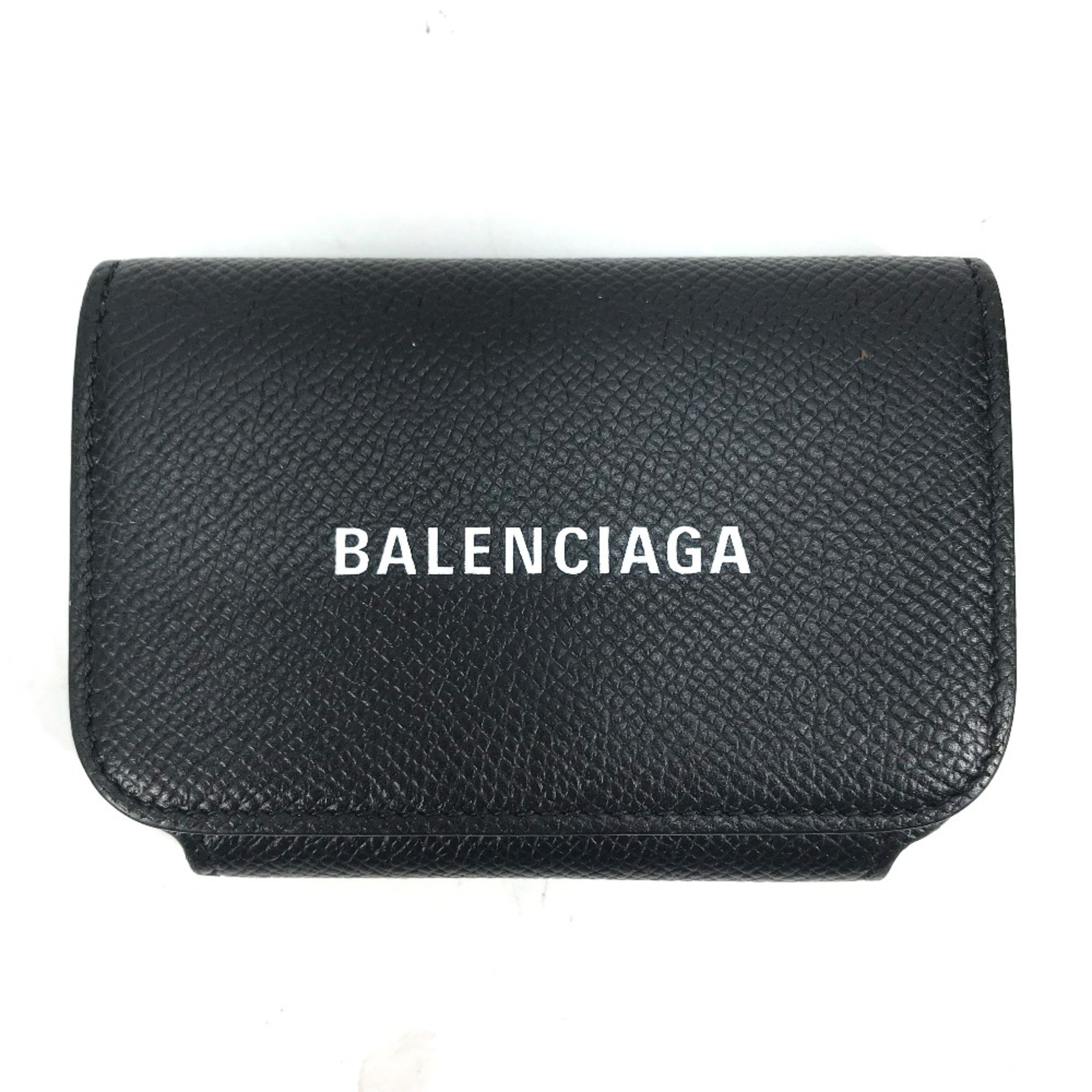 Balenciaga 594225 Wallet Business Card Holder Pass Case Card Case Black