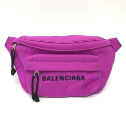 Balenciaga 569978 logo body bag purple