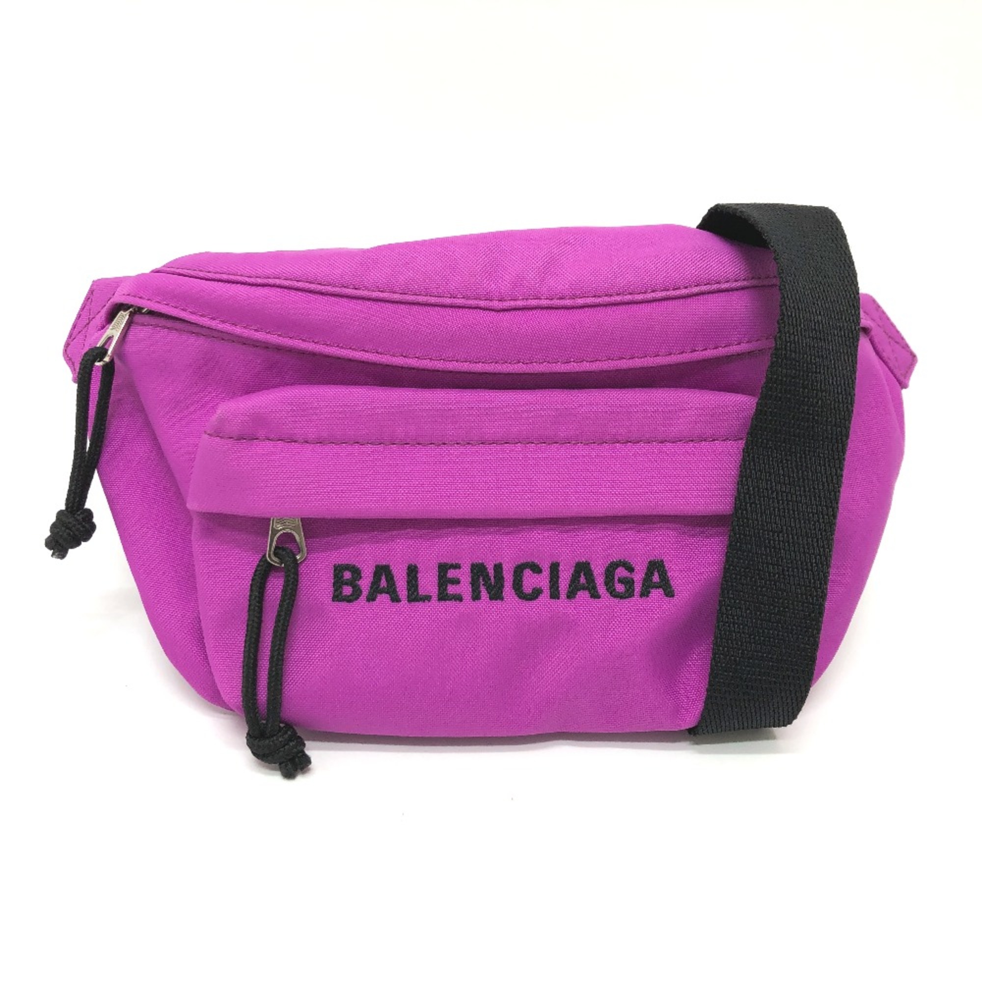 Balenciaga 569978 logo body bag purple