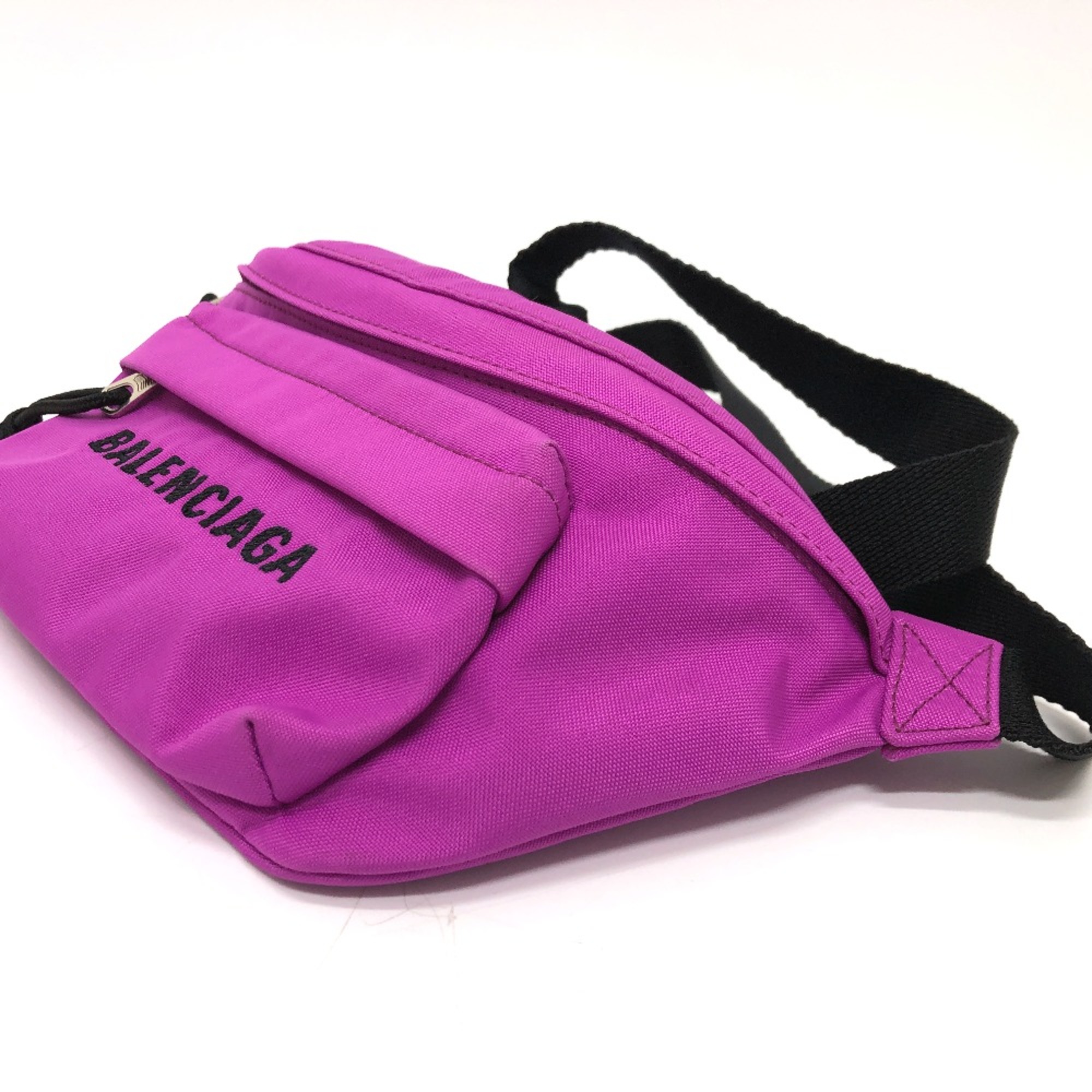 Balenciaga 569978 logo body bag purple