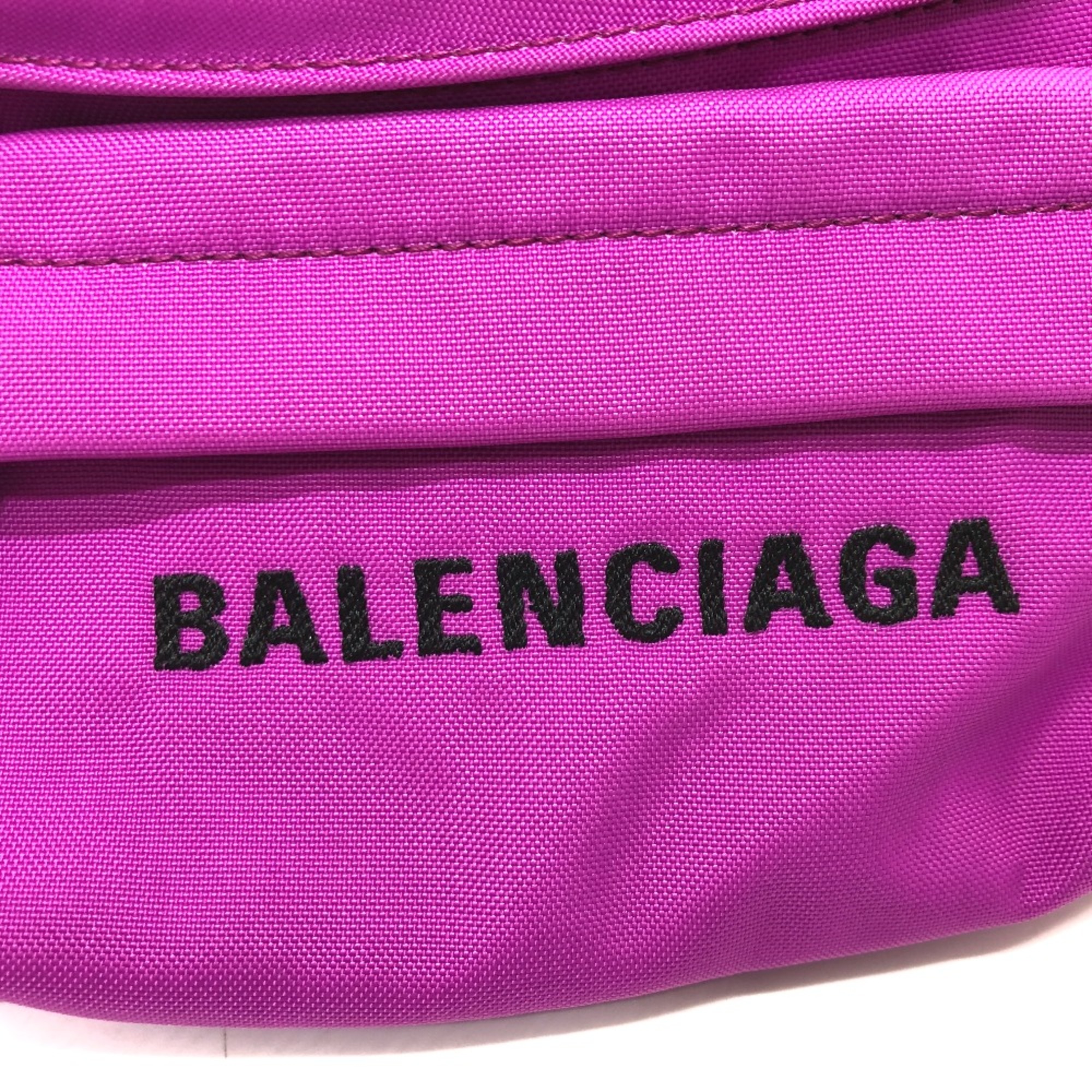 Balenciaga 569978 logo body bag purple