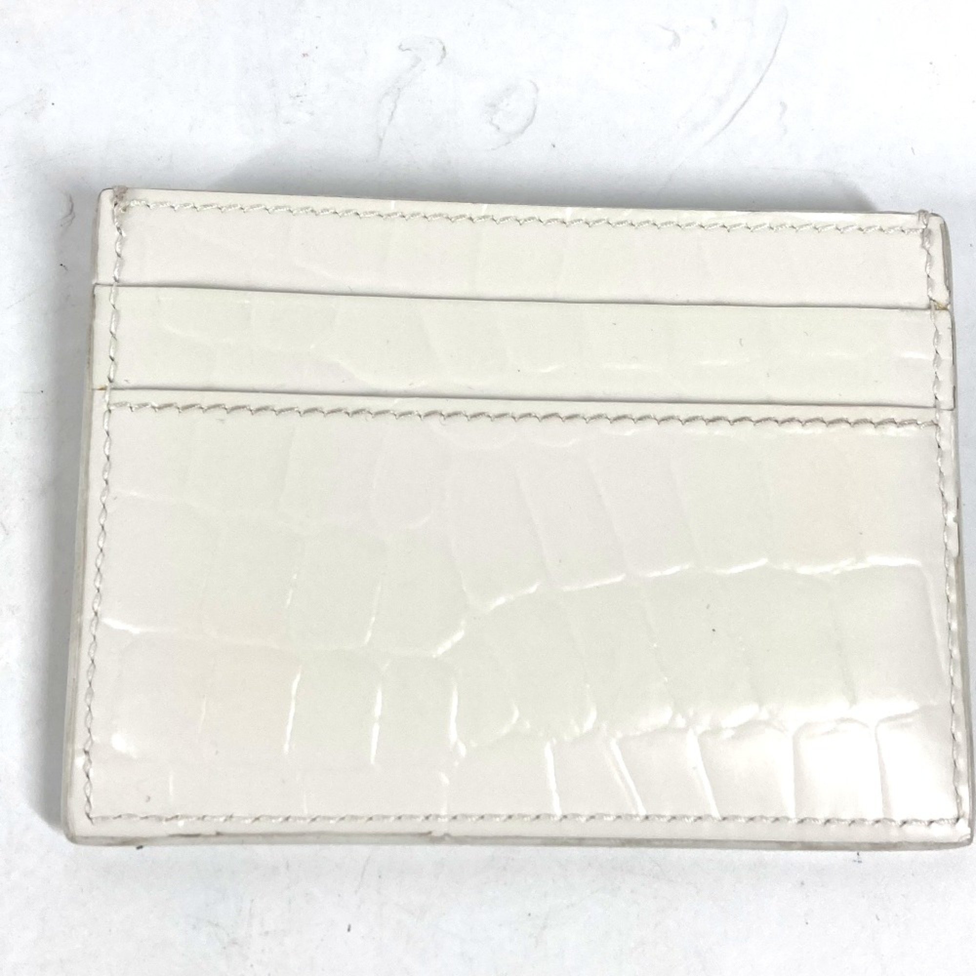 Balenciaga 640109 Business Card Holder Pass Case Card Case White