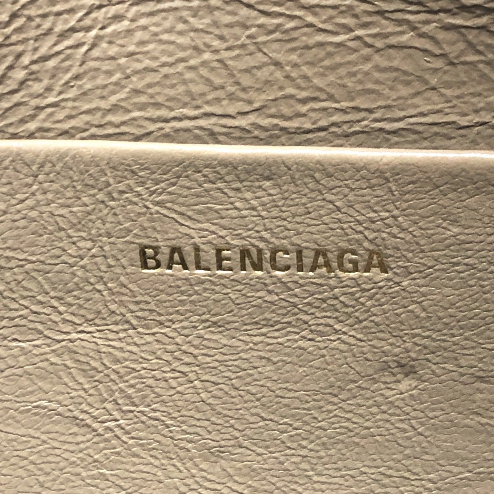 Balenciaga 644432 logo Pochette bag Clutch bag Brown GoldHardware