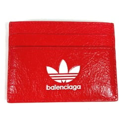 Balenciaga 721895 Business Card Holder Pass Case Card Case Red White