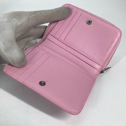 Balenciaga 674847 Compact wallet BB logo Folded wallet Light pink