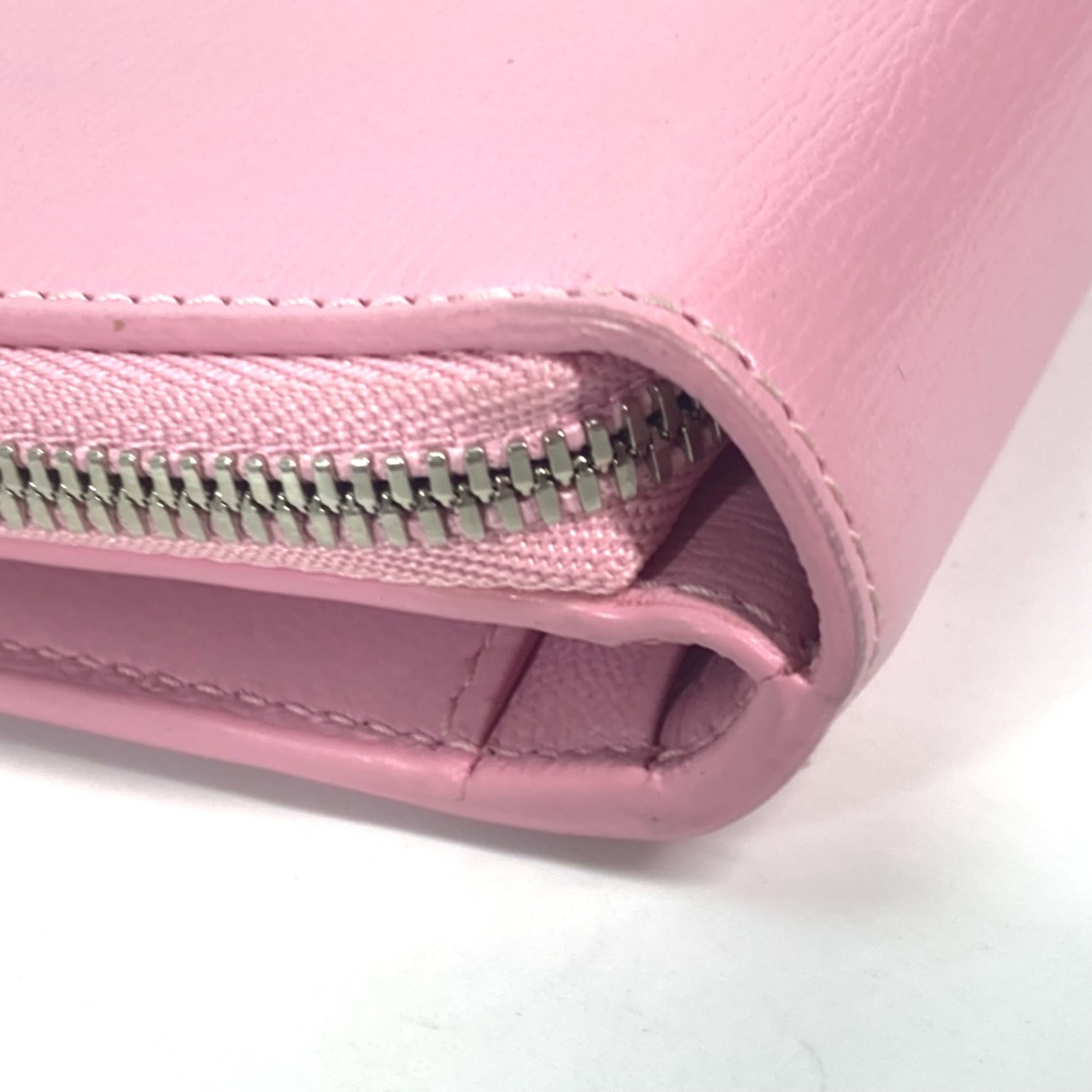 Balenciaga 674847 Compact wallet BB logo Folded wallet Light pink