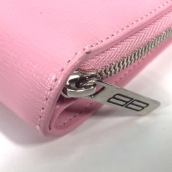 Balenciaga 674847 Compact wallet BB logo Folded wallet Light pink