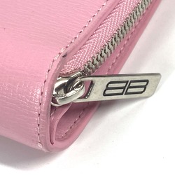 Balenciaga 674847 Compact wallet BB logo Folded wallet Light pink