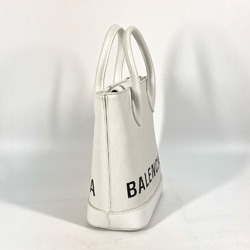 Balenciaga 596159 logo 2WAY Hand Bag Tote Bag Crossbody Shoulder Bag White Black