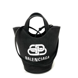 Balenciaga 619979 2WAY bag Hand Bag Black SilverHardware