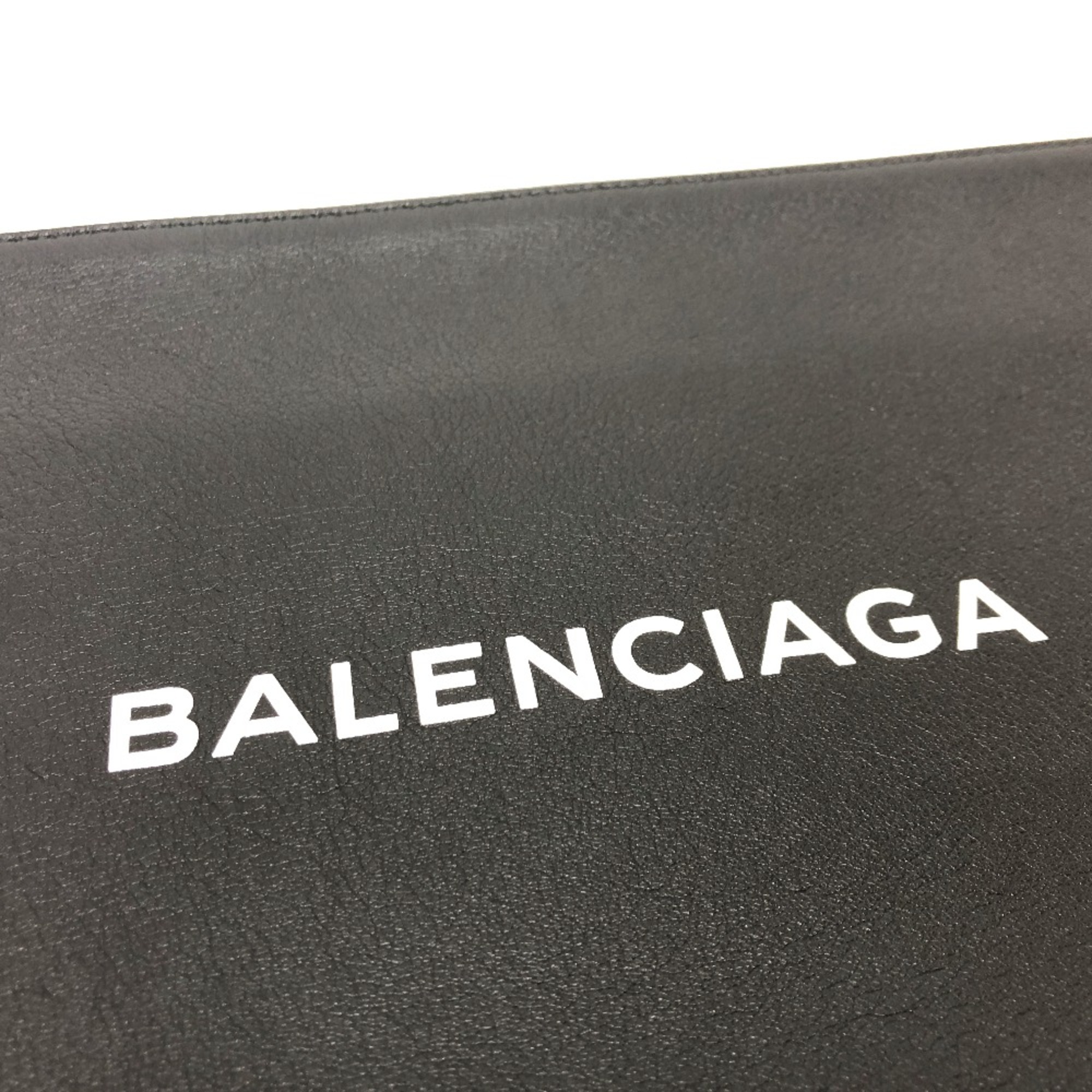 Balenciaga 492467 logo Clutch Bag Bag Clutch Bag Hand Bag Clutch bag Black White