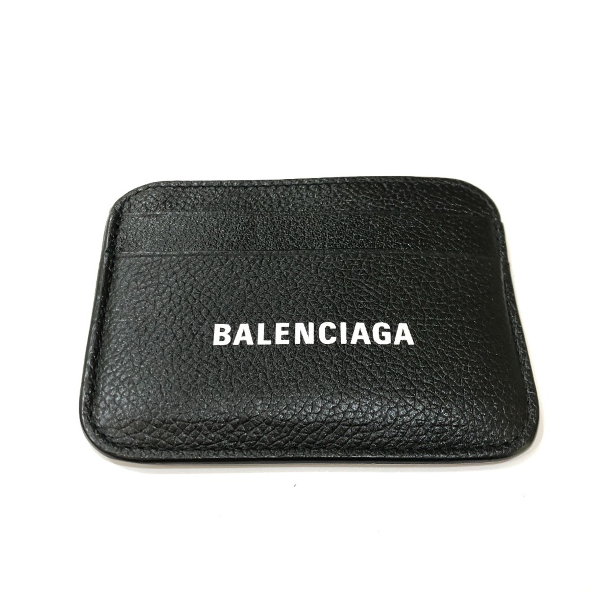 Balenciaga 593812 Flat IC case  business card holder Card Case Black