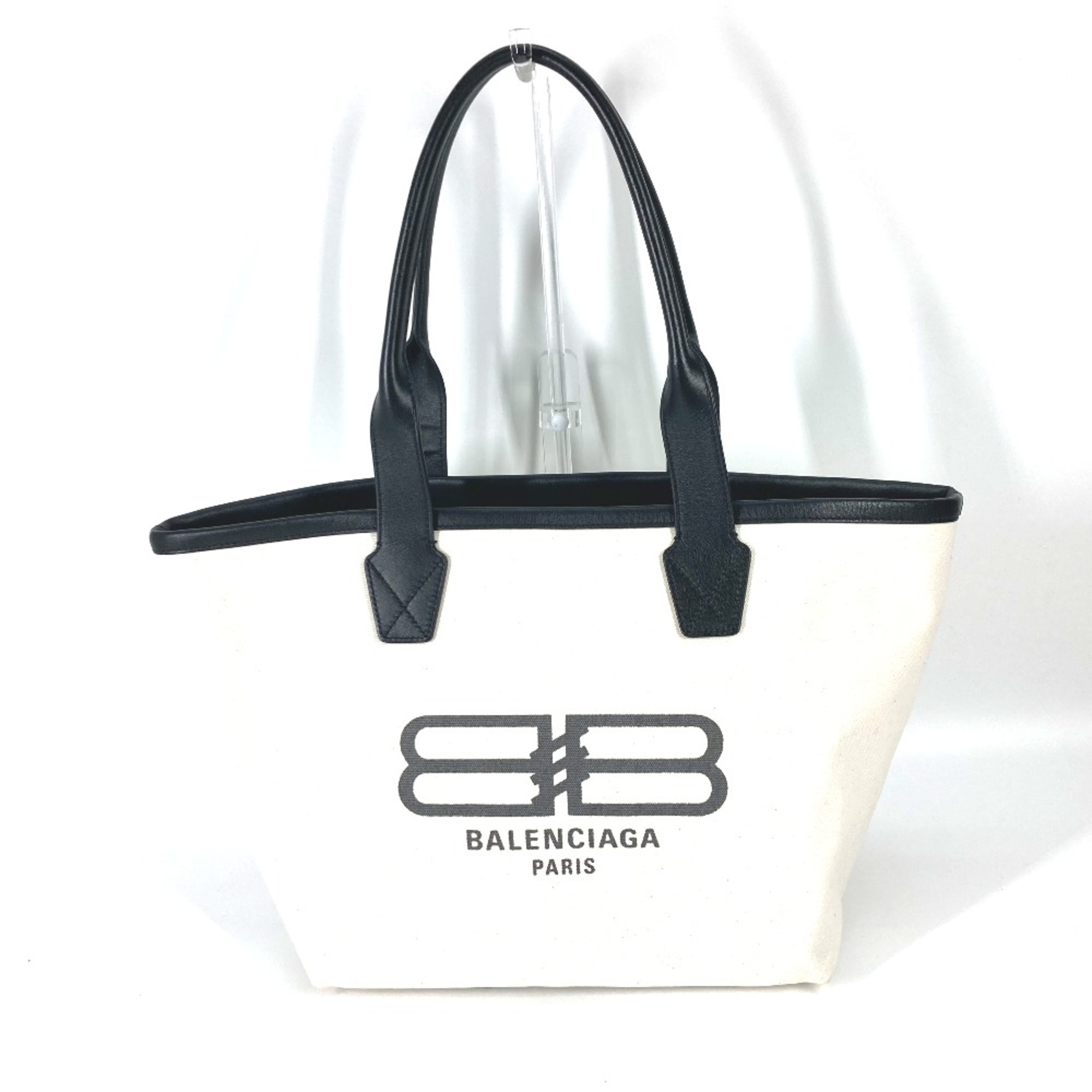 Balenciaga 692068 Bicolor Bag Shoulder Bag Tote Bag White Black